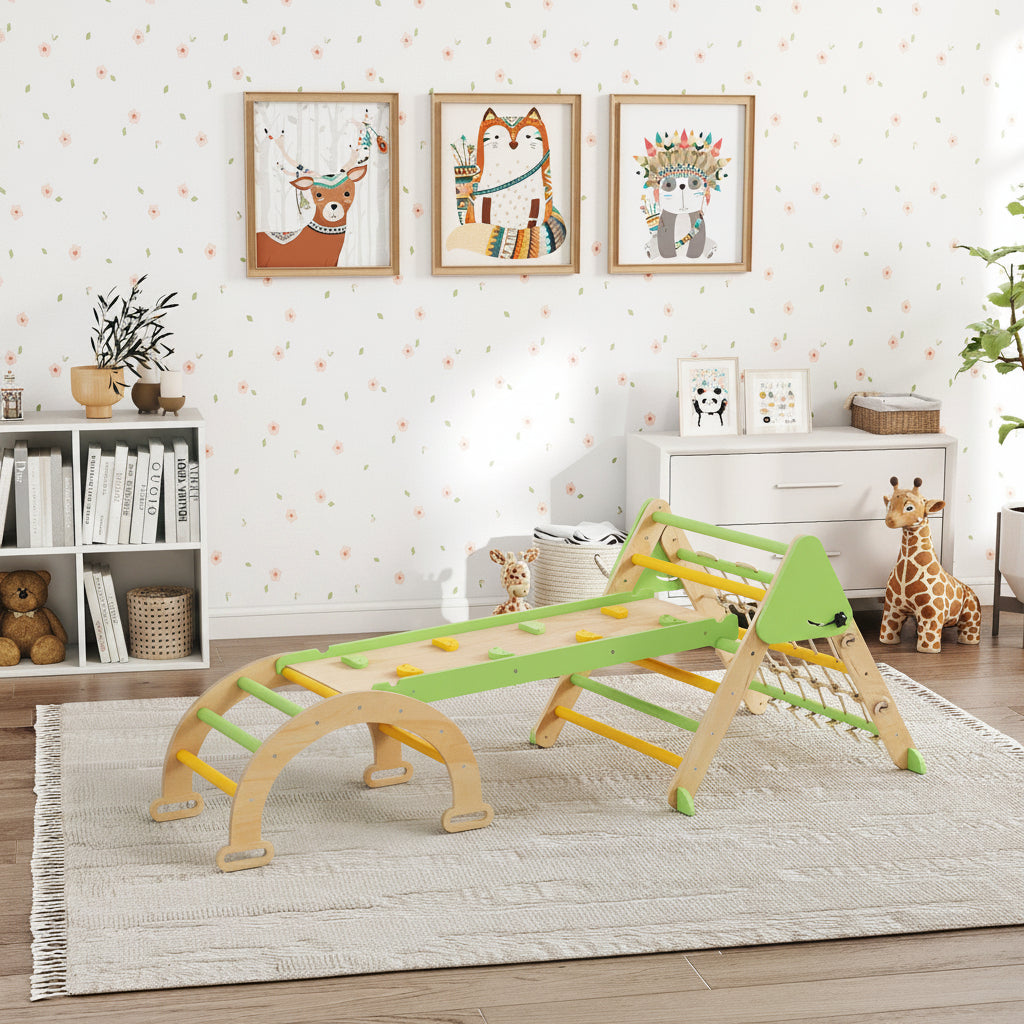 STRUCURE D'ESCALADE | 8 EN 1 | VERT