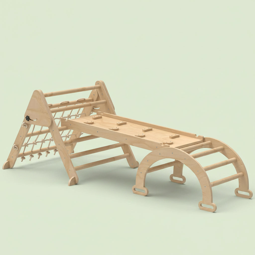 STRUCURE D'ESCALADE | 8 EN 1 | NATUREL