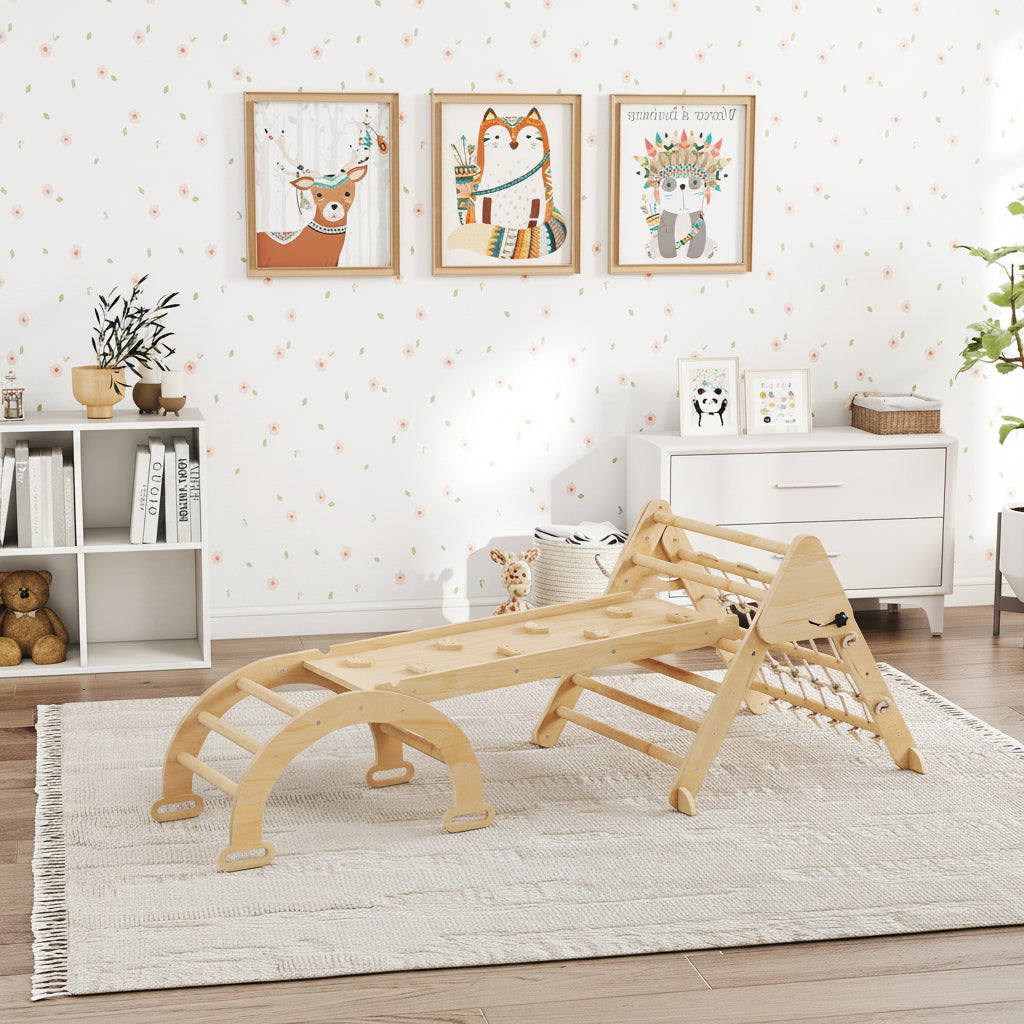 STRUCURE D'ESCALADE | 8 EN 1 | NATUREL