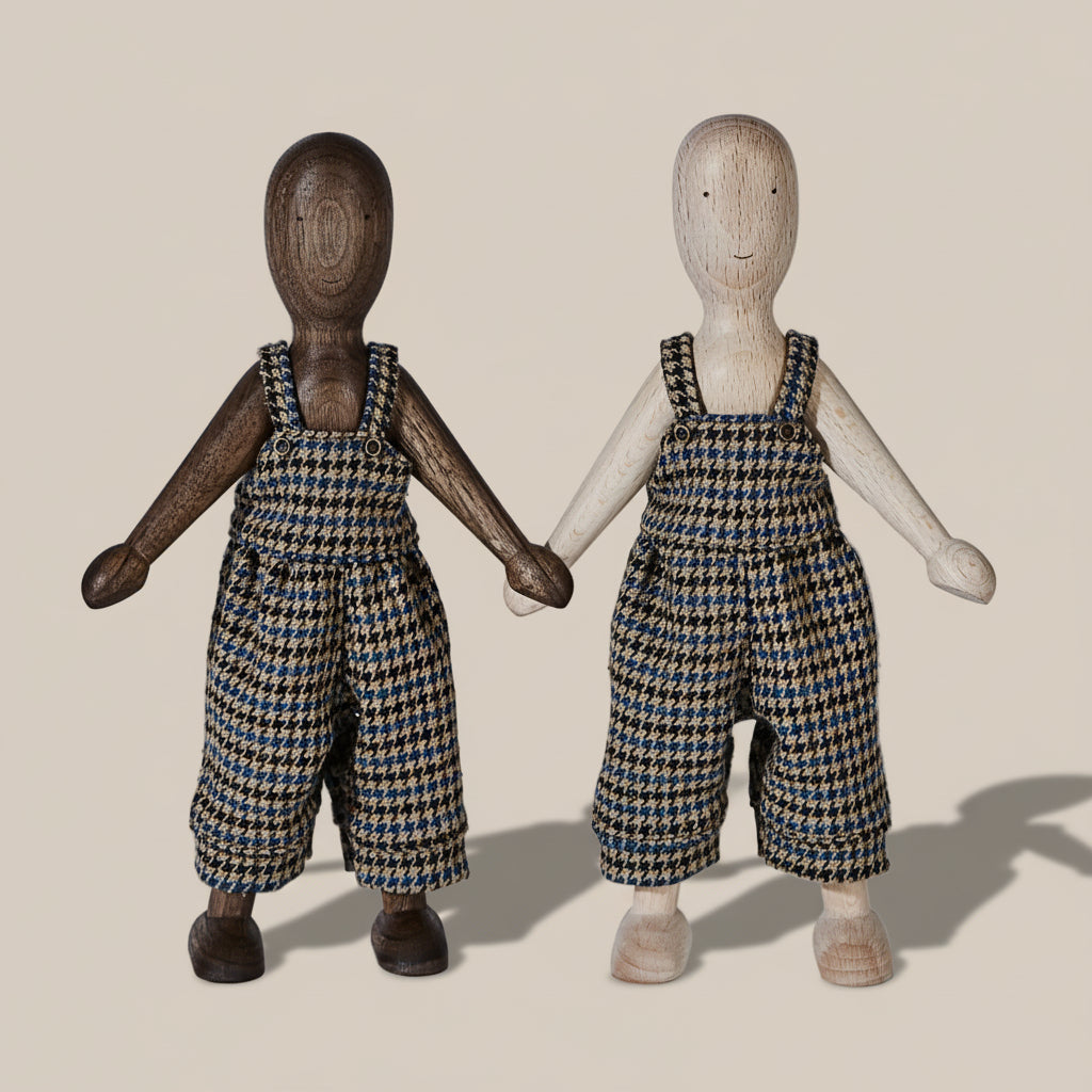 Wooden Beech Doll with Pants
